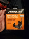 Power Care Lawn Mower Blade Removal Tool, Universal Fit. Fixed Price $13.00.