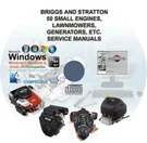 Briggs And Stratton More Than 50 Service Repair Manuals. Fixed Price $39.00.