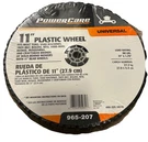 New Power Care Universal 11" Plastic Mower Wheels Just One. Fixed Price $25.00.