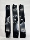 Cub Cadet 742-04125 (2) 742-04124 (1) 490-110-C124 Mower Blades 46" Cut 3 Pack. Fixed Price $39.94.