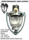 Fuel Sediment Bowl Assembly Fits Briggs & Stratton 393169, 690612, 89346, 99910. Fixed Price $19.95.