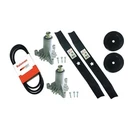 Raisman Kit 8-PACK With Blades, Spindles, Pulleys, Belt Black Silver. Fixed Price $35.00.