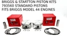 2 Piston Kits 793560 Fit Briggs & Stratton V Twin Intek Model 44 Cubic Inch. Fixed Price $189.95.