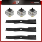 48" Deck Spindle Assembly And Blade Kit For John Deere X380 X384 Z365R Z515E. Fixed Price $105.12.