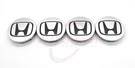 Silver/black Honda Set Of 4 Wheel Center Caps 69MM. Fixed Price $17.99.