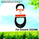 For Exmark 1-1/8" 49 5/8" 75-177 Mower Deck Dual V-belt In Pix P-323288. Fixed Price $52.99.