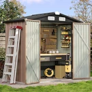 Aoxun 6.2X4 Ft Shed Outdoor Storage With Lockable & Slooping Roof Met. Fixed Price $146.64.
