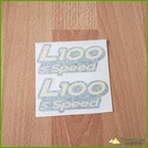GX21154 Set Of L100 Speed Hood Decal Fits John Deere Part. Fixed Price $15.03.