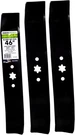 Maxpower 561540B 3 Blade Mulching Set For Many 46 In. Cut Mtd, Cub Black. Fixed Price $44.16.