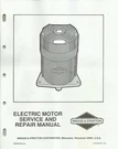 Briggs & Stratton 1991 Electric Motor Service And Repair Manual MS-8247-12/91. Fixed Price $19.99.