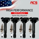 4X Oem Upgrade Ignition Coil + Iridium Spark Plugs For Honda Civic 1.7L L4 UF242. Fixed Price $43.84.