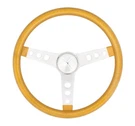 Grant Products 8467 15" Metal Flake Steering Wheel Gold 3-SPOKE Design. Fixed Price $117.69.