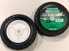 Lot 2 New Gleason Plastic Wheels 6" X 1.50" Diamond Tread Offset Hub #06159. Fixed Price $12.00.