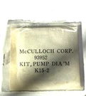 New Mcculloch 93952 Oem Diaphragm Kit Nos. Fixed Price $24.88.