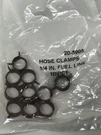 10 For Briggs # 791850, 93053 (red) Fuel Line Clamps 1/2 Hose, 1/4. Fixed Price $15.00.