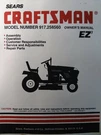 Sears Craftsman 6-SPD 19HP Lawn Tractor & Mower Owner Parts Manual 917.258560. Fixed Price $74.99.