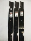 Rotary 15-13464 Lawn Mower Blades 21" Replaces Grasshopper 320245 Nos 3PCS. Fixed Price $54.89.