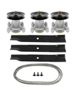 Deck Rebuild Kit For Hustler Raptor 52" Spindle Blade Pulley Belt 604214 603995. Fixed Price $119.29.
