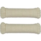 Steadmax Natural Cotton Rope, Clothesline Cord, 1/4 Inch 200FT, Beige. Fixed Price $14.76.