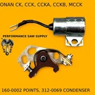 Points & Condenser Fits Onan Ccka Cckb Mcck 160-0002 312-0069. Fixed Price $18.95.
