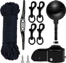 Flagpole Hardware Repair Parts KIT-50 Feet Halyard ROPE+3" Black BALL+6" Zinc.... Fixed Price $40.38.