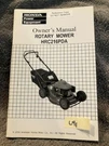 Oem Honda HRC216PDA Rotary Mower Owners Manual Cw 2004. Fixed Price $15.00.