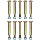 Ten Deck Wheel Shoulder Bolts And Lock Nuts Fits John Deere M84691 Lawn Mowers. Fixed Price $32.99.