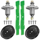Spindle & Blade W/ Pulley For John Deere X145 X127 S100 E100 E110 E120 42" 2X. Fixed Price $85.98.