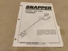 Snapper Model Sst 2401 Trimmer Parts Manual. Fixed Price $7.99.
