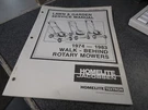 Homelite Lawn & Garden Service Manual 74-83 Walk Behind Rotary Mower JA-99037-7. Fixed Price $14.99.