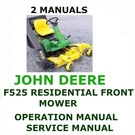 John Deere F525 Lawnmower Front Owner Manual Service Repair Pdf File Usb. Fixed Price $24.00.