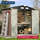 Aoxun 6.2X4 Ft Shed Outdoor Storage With Lockable & Slooping Roof Met. Fixed Price $247.51.