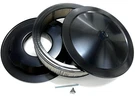 Hot Rod Black Steel Air Cleaner Kit 14" X 3" W/ Paper Filter For 4BBL Carbs - Sb. Fixed Price $58.95.