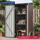 Aoxun Outdoor Storage Shed With Floor - Vertical Cabinet 2 Adjustable Shelv. Fixed Price $202.33.