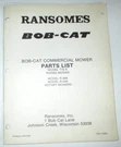 Ransomes T16K Riding Commercial Mower Parts Manual Catalog & R-48K R-54K. Fixed Price $17.99.