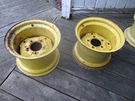 John Deere Garden Tractor Wide Rear Rims Wheels Restorable AM104008 $219 Each Jd. Fixed Price $45.00.