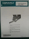 1972 Gravely Roller Rest Kit Model 14688E1 Installation Manual. Fixed Price $12.99.