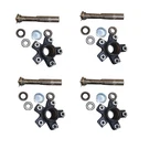 (4) Trailer Axle Kits 2,000 Lbs On 4.5" Bolt Pattern Idler Hubs Round Spindles. Fixed Price $135.99.