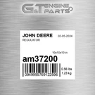 AM37200 Regulator Fits John Deere (surplus Open Box). Fixed Price $216.20.
