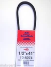 5074 Rotary V-belt Compatible Wtih Murray 20555 (1/2" X 41"). Fixed Price $15.93.