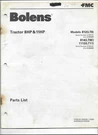 Original Fmc Bolens Hp Models 812 814 LT8E 1113 LT11 Tractor Parts List. Fixed Price $15.00.
