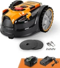 Lawnmaster Ocumow VBRM601YCM Max Perimeter Wire Free Robot Mower Cutssmall. Fixed Price $399.99.