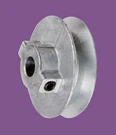 Chicago Die Cast Zinc Pulley 3" Diameter 1/2" Bore Single V-groove Model 300-A. Fixed Price $13.00.