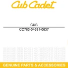 Cub Cadet 783-04691-0637 54" Belt Cover Right Hand Powder Black Stamped Deck. Fixed Price $94.06.
