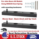 Seat Relocation Brackets W/ Hardwares For John Deere 318,300,314,316,322,420,430. Fixed Price $56.04.