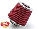 Red Rtunes Racing Air Intake Filter Clamp-on 3.25", Dry Washable Cone. Fixed Price $27.99.