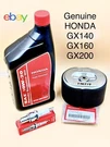 Genuine Oem Honda Engine Maintenance Kit GX160 GX200 Air Filter Spark Plug Oil. Fixed Price $34.99.