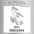 M802444 Seal Fits John Deere (surplus Open Box). Fixed Price $29.68.
