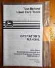 John Deere Tow-behind Thatcherator Plug Spiker Aerator Spreader Roller Manual 97. Fixed Price $15.00.