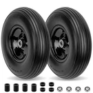 Cenipar Flat Free Tire And Wheel 14.5" Solid 4.80/4.00-8", Black. Fixed Price $75.39.